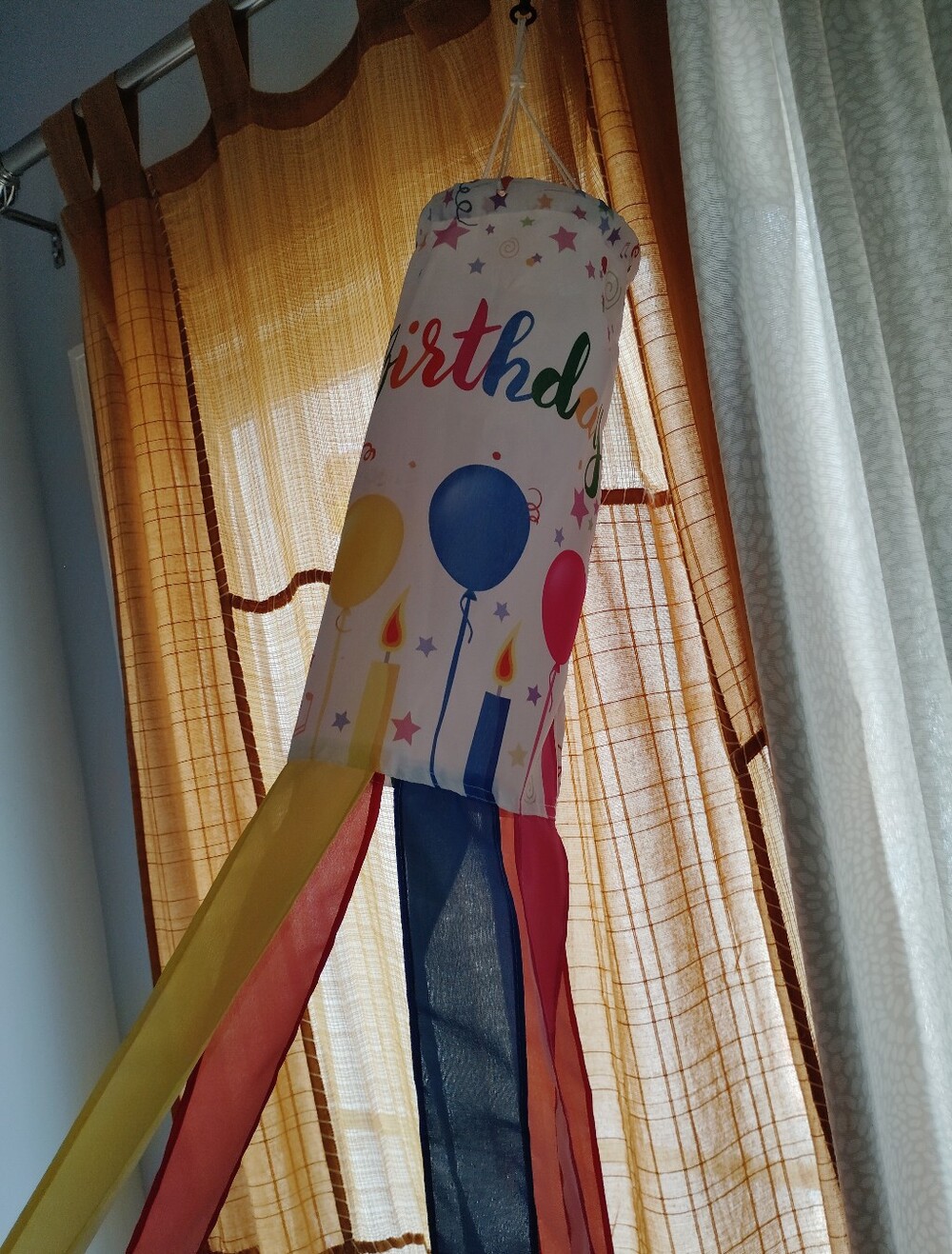 Happy Birthday Wind Spinner 🎉🎈🎈 Hangs Outside Spins In Wind